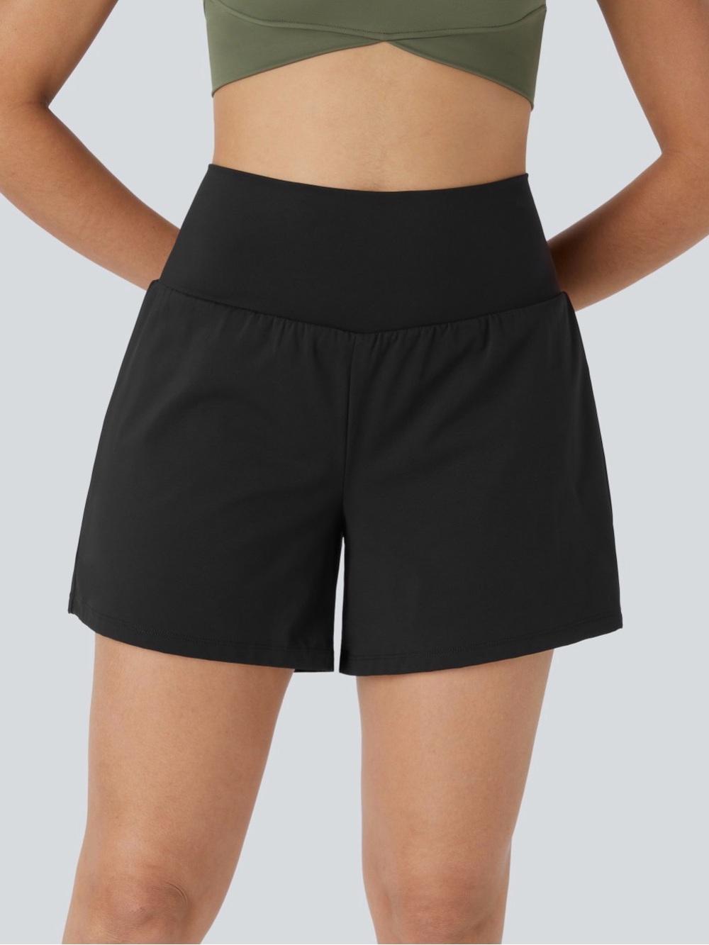 Halara SoftlyZero™ Airy Super High Waisted 2-in-1 Shorts 3”